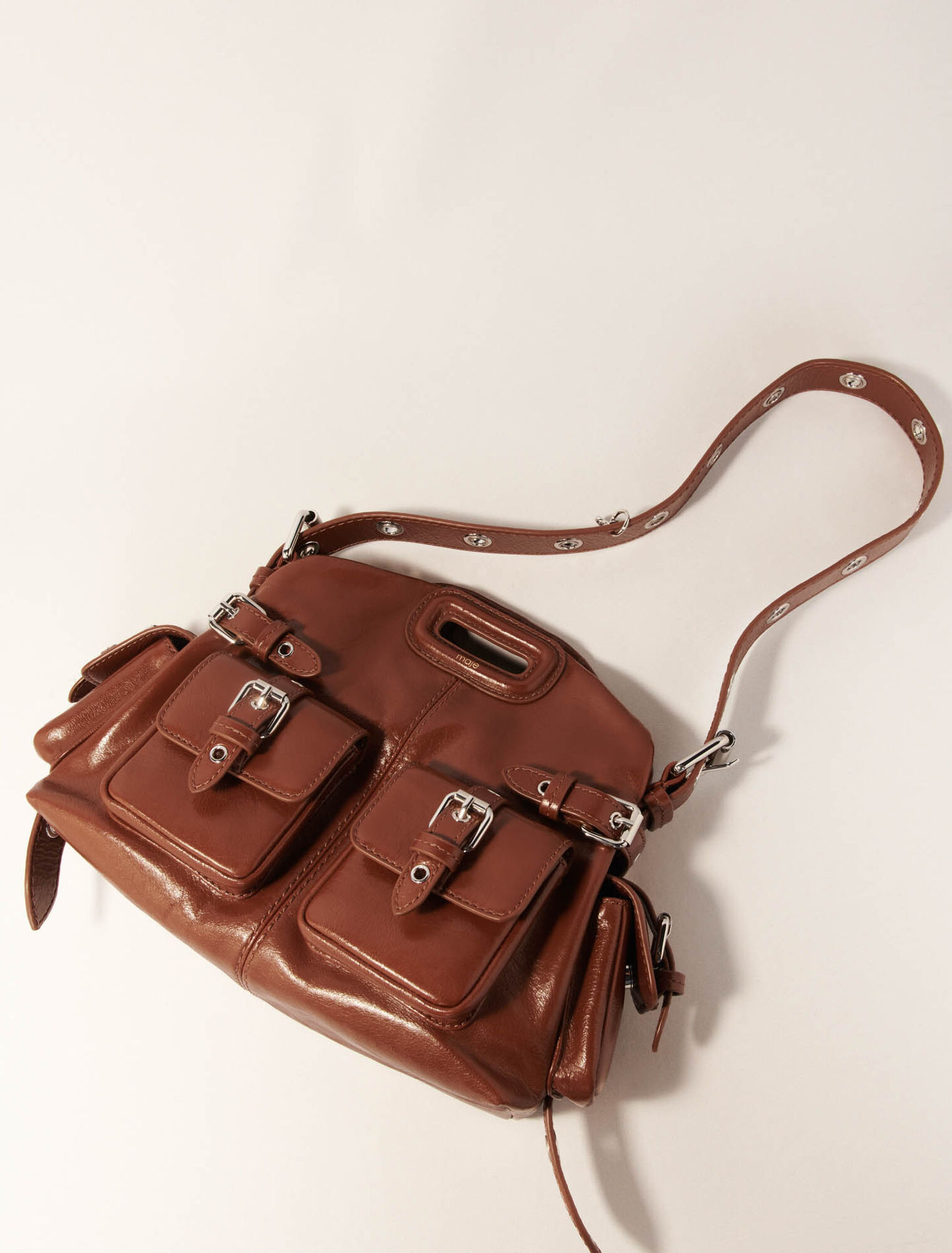 Sac Miss M Mini pockets en cuir use