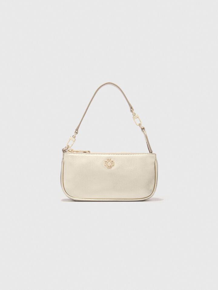 Sarah pouch en cuir métalisé